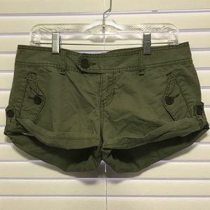 Abercrombie vintage green shorts